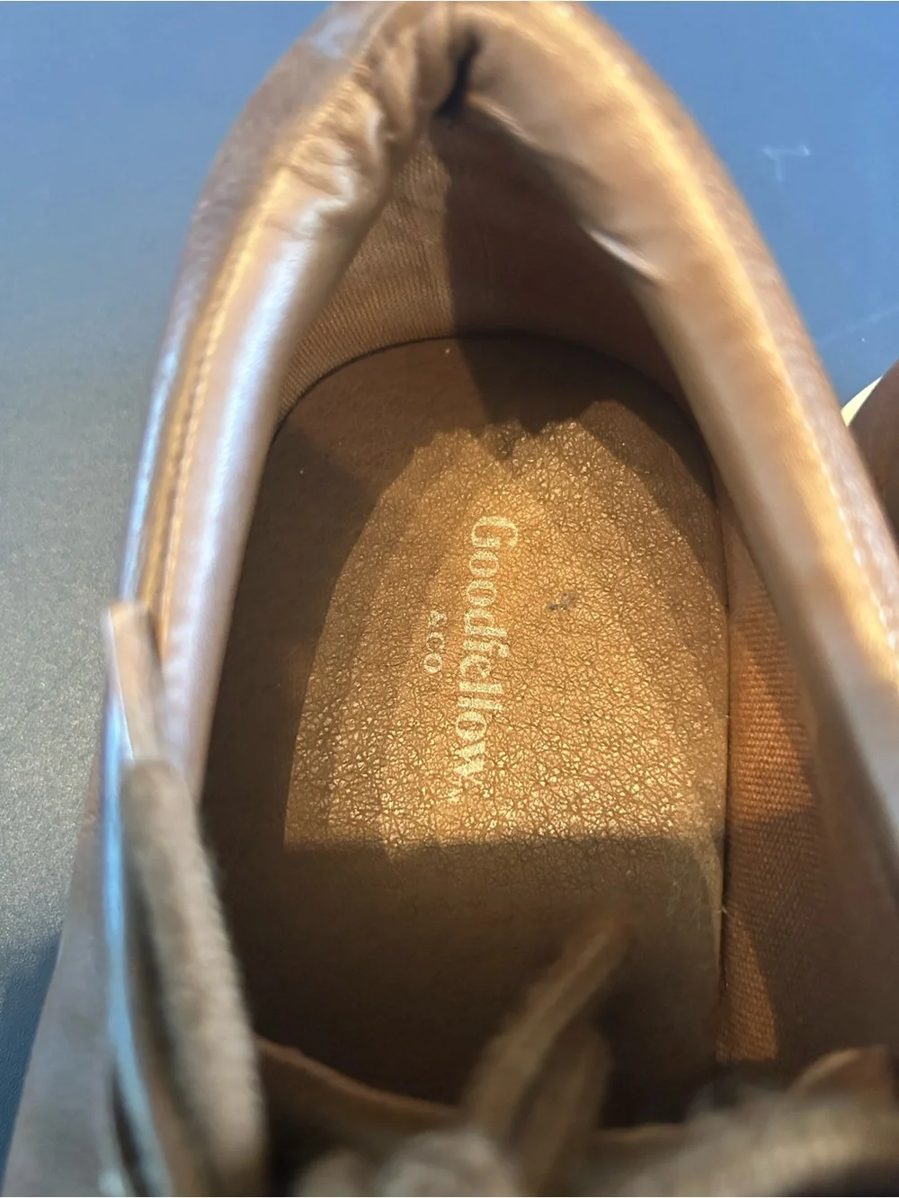 Goodfellow & Co Brown Leather Slip-On Style Lace-Up Loafers Size 11M